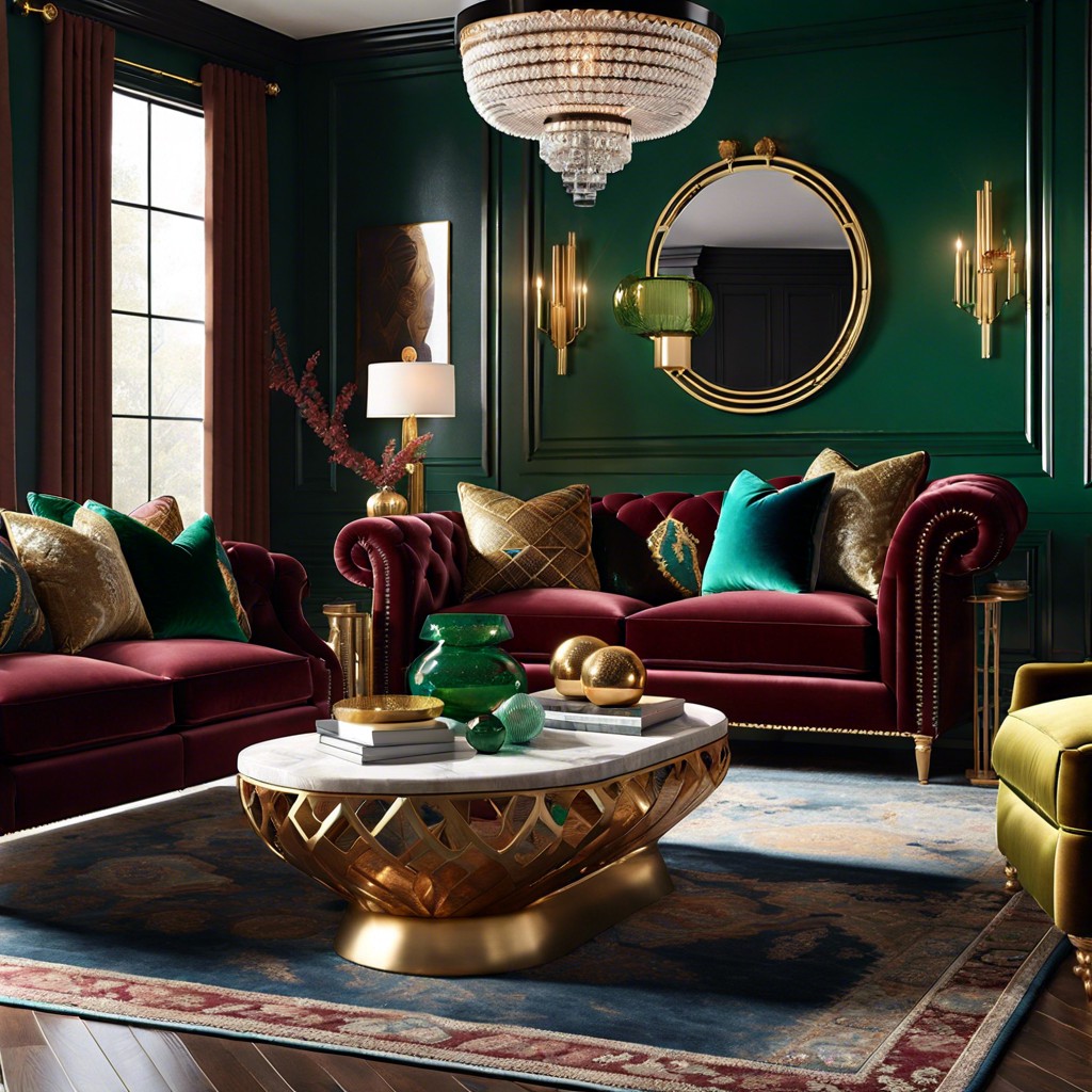 luxe velvet touch add more velvet elements in various colors to create a rich textural feel