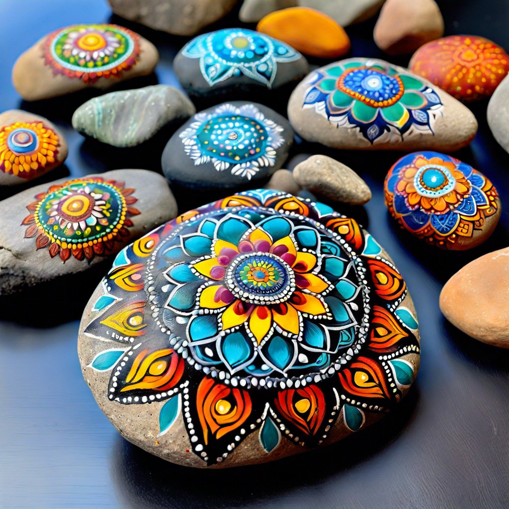 mandala designs with intricate patterns and vibrant colors