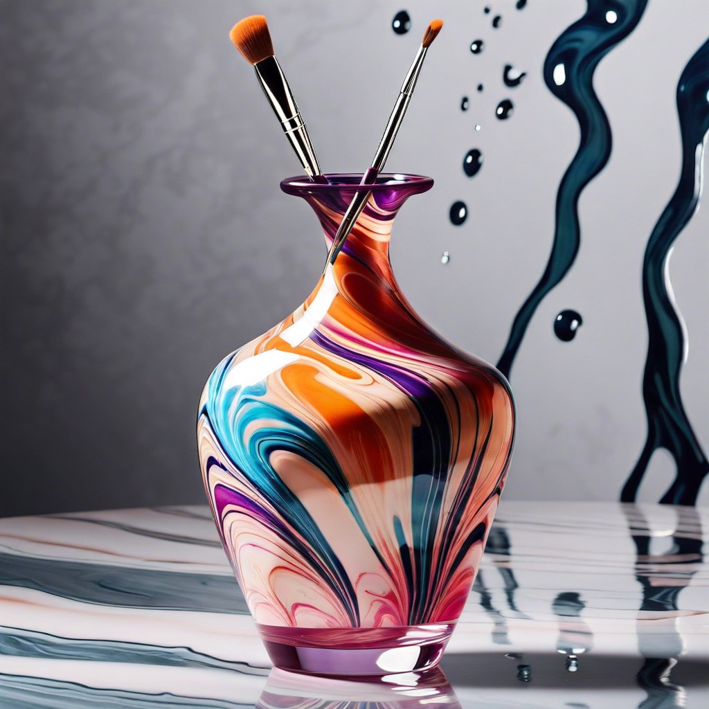 marbled effect using nail polish in water