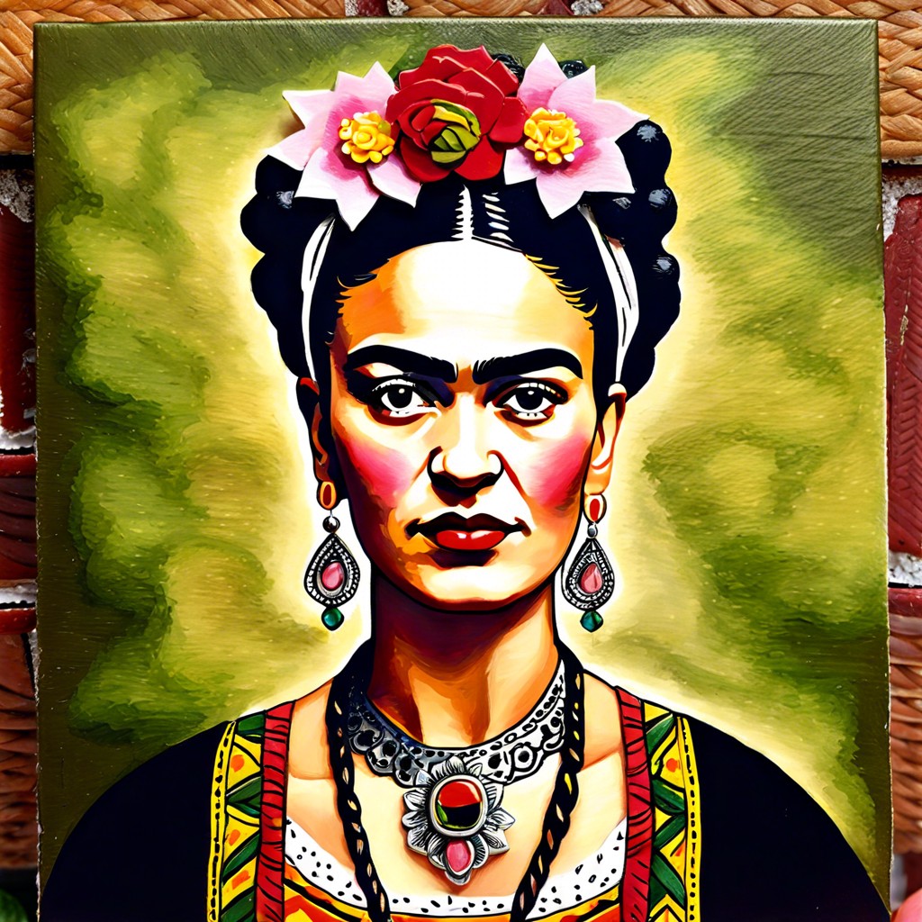 mini frida kahlo portrait