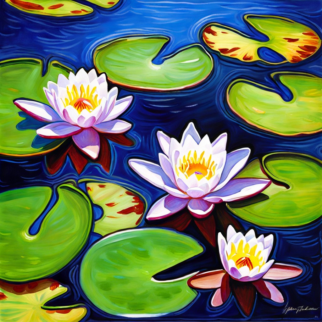 mini monet water lilies