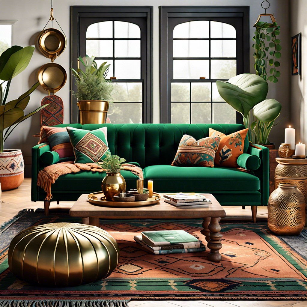 mix with bohemian accents