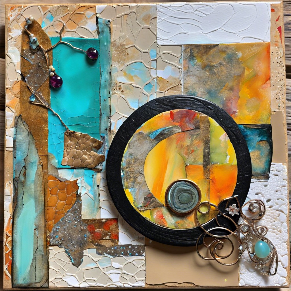 mixed media with collage elements