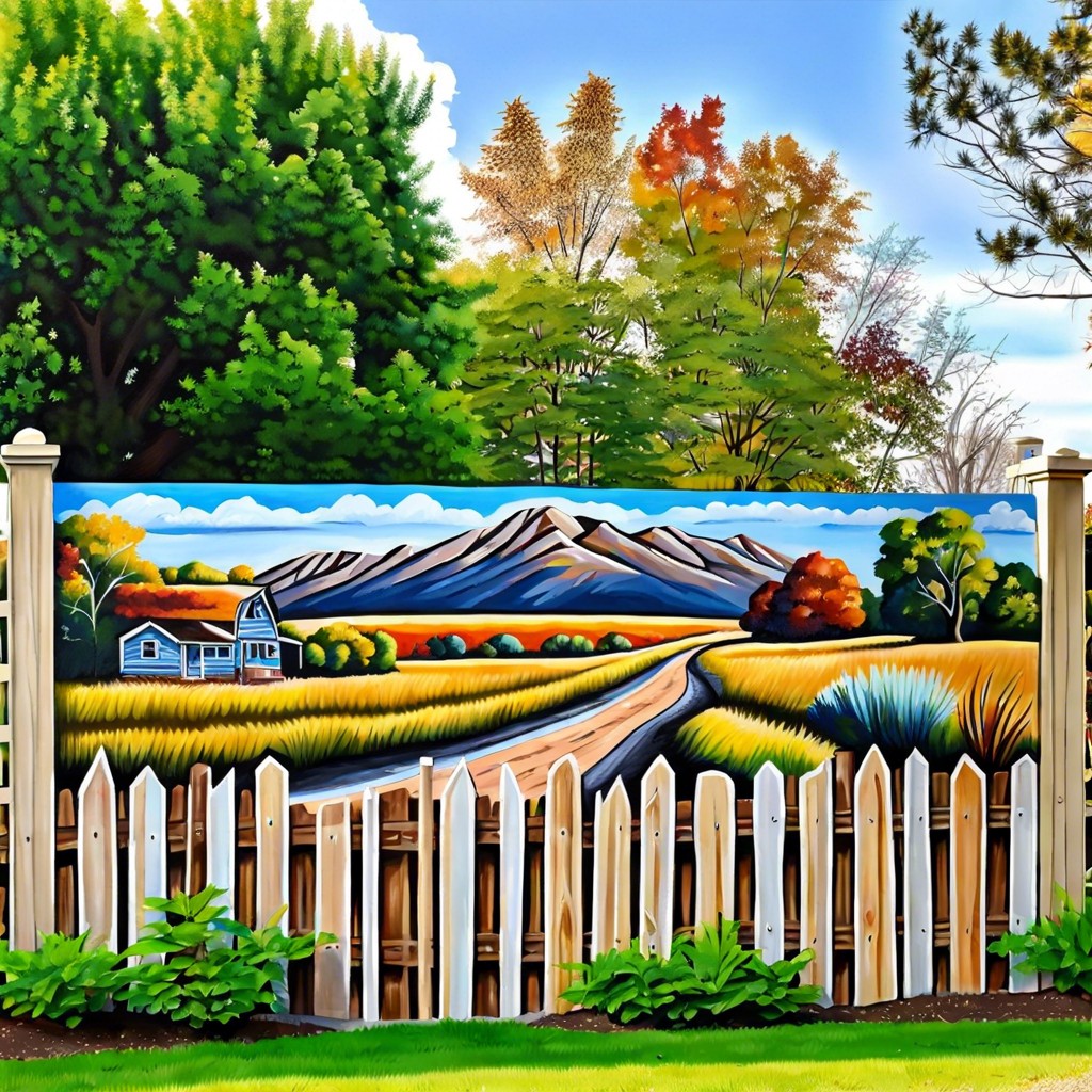 mural of a local landmark or landscape