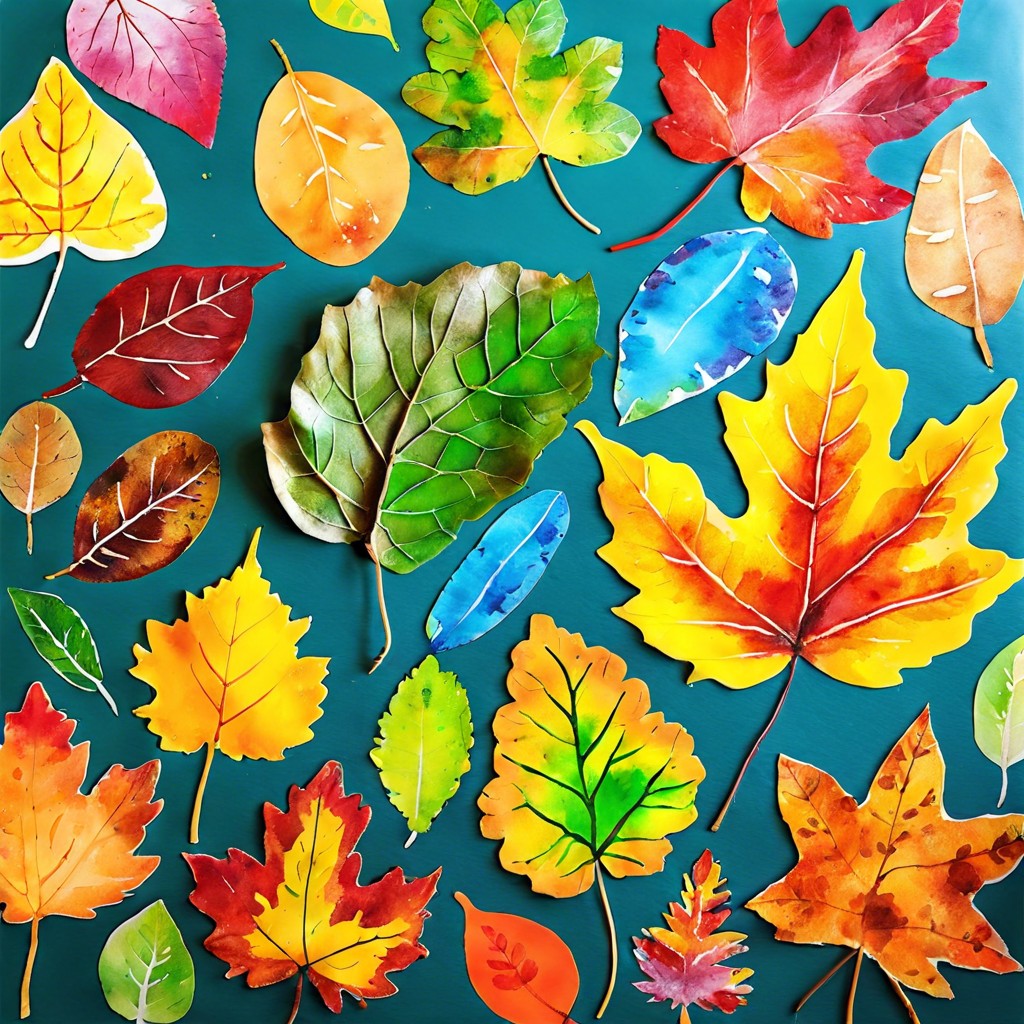 nature inspired leaf prints