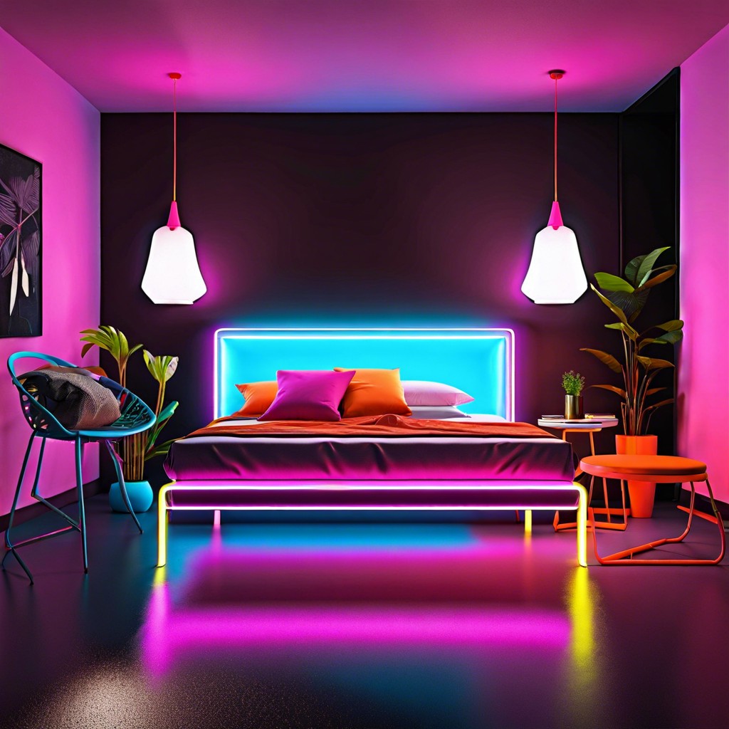 neon accents