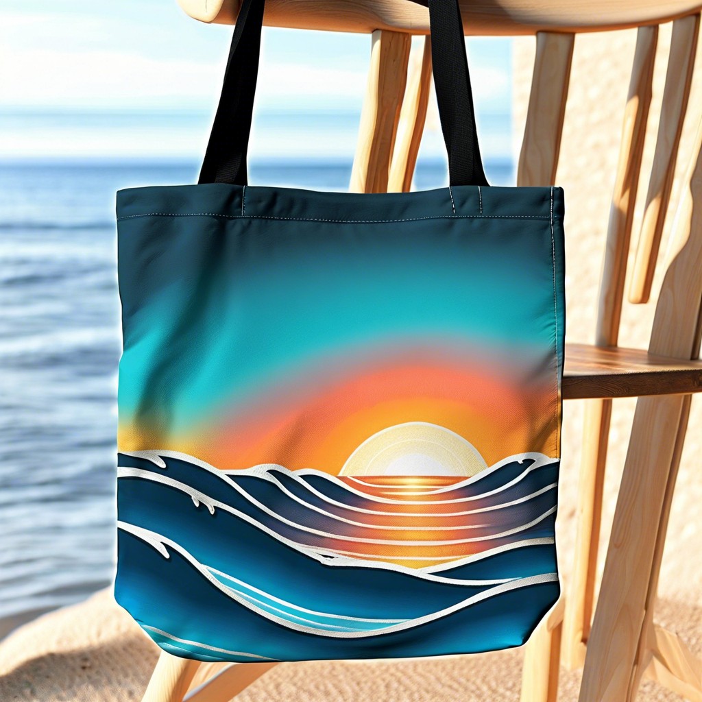 ocean waves and sunset gradients