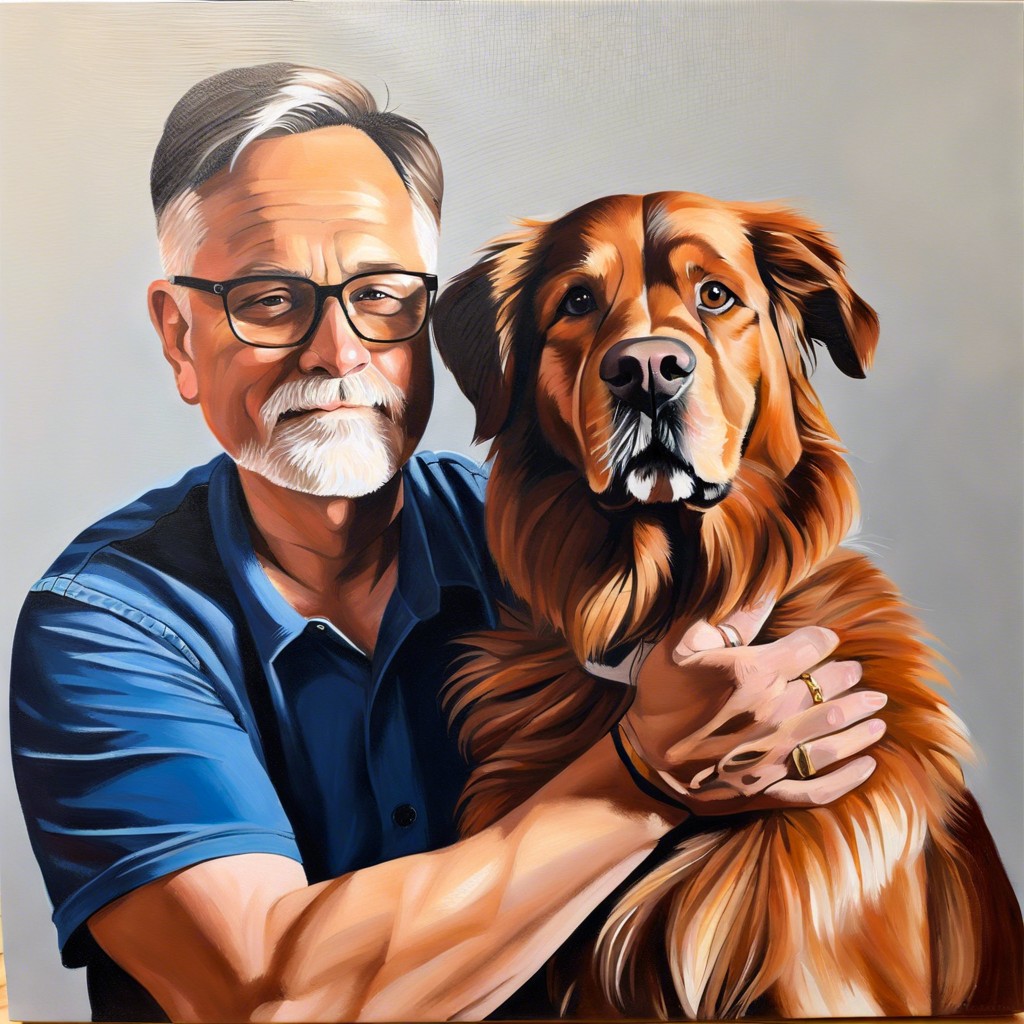 pet portrait acrylics