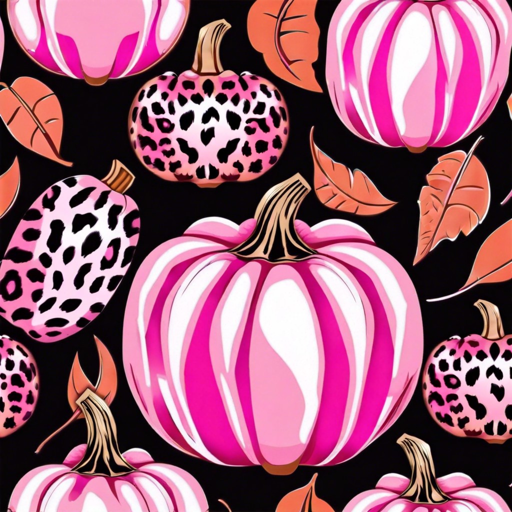 pink leopard print pumpkin