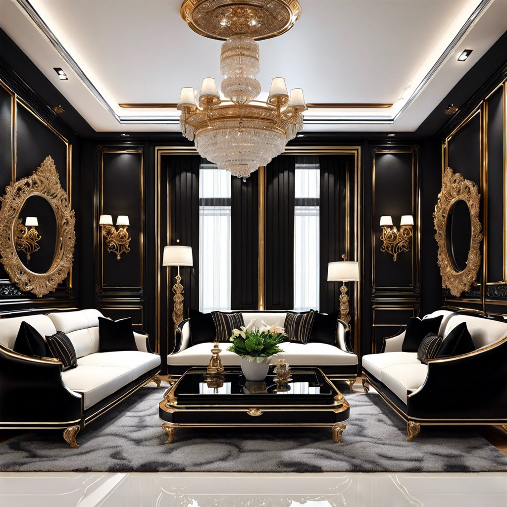 play up the glam with mirrors