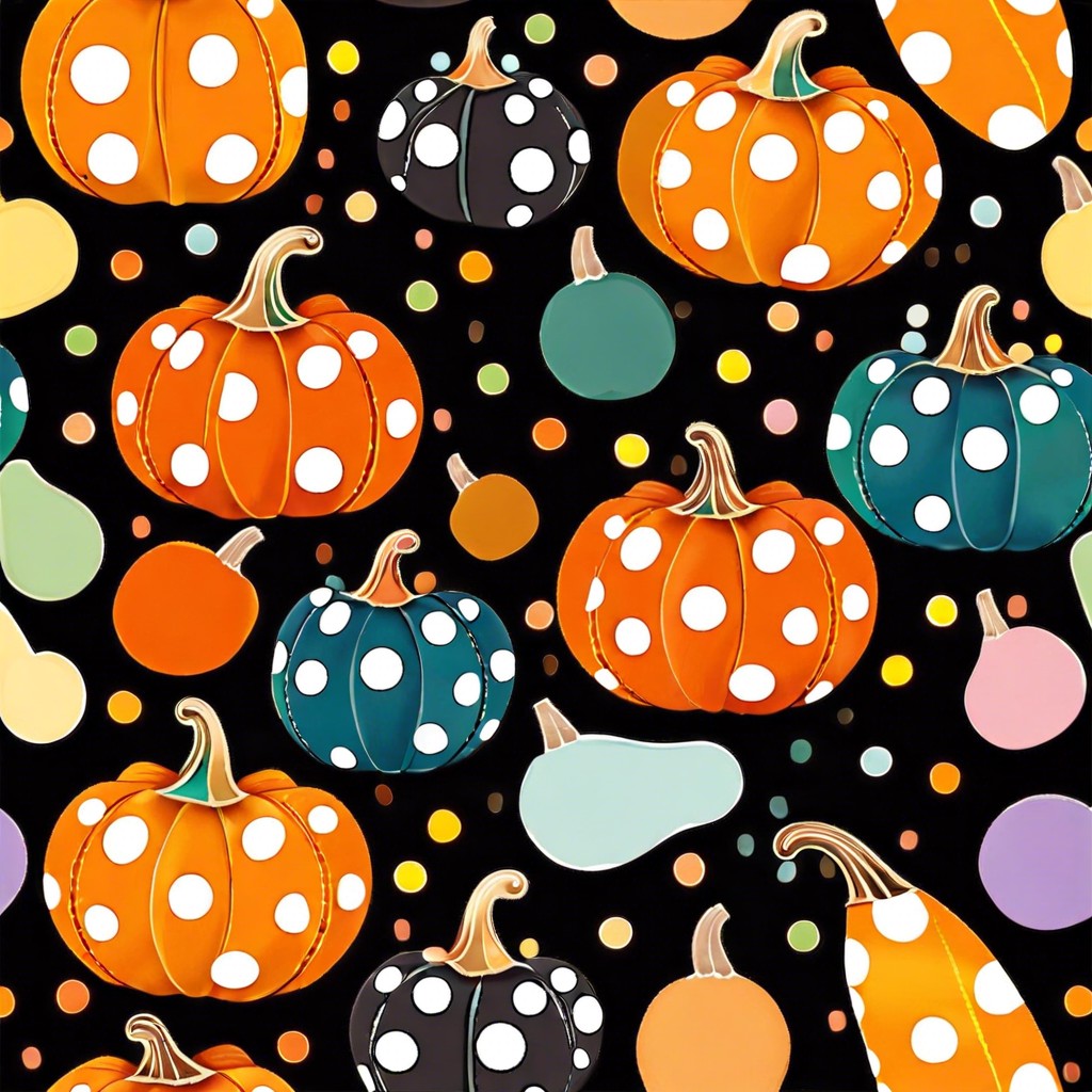 polka dot party pumpkin