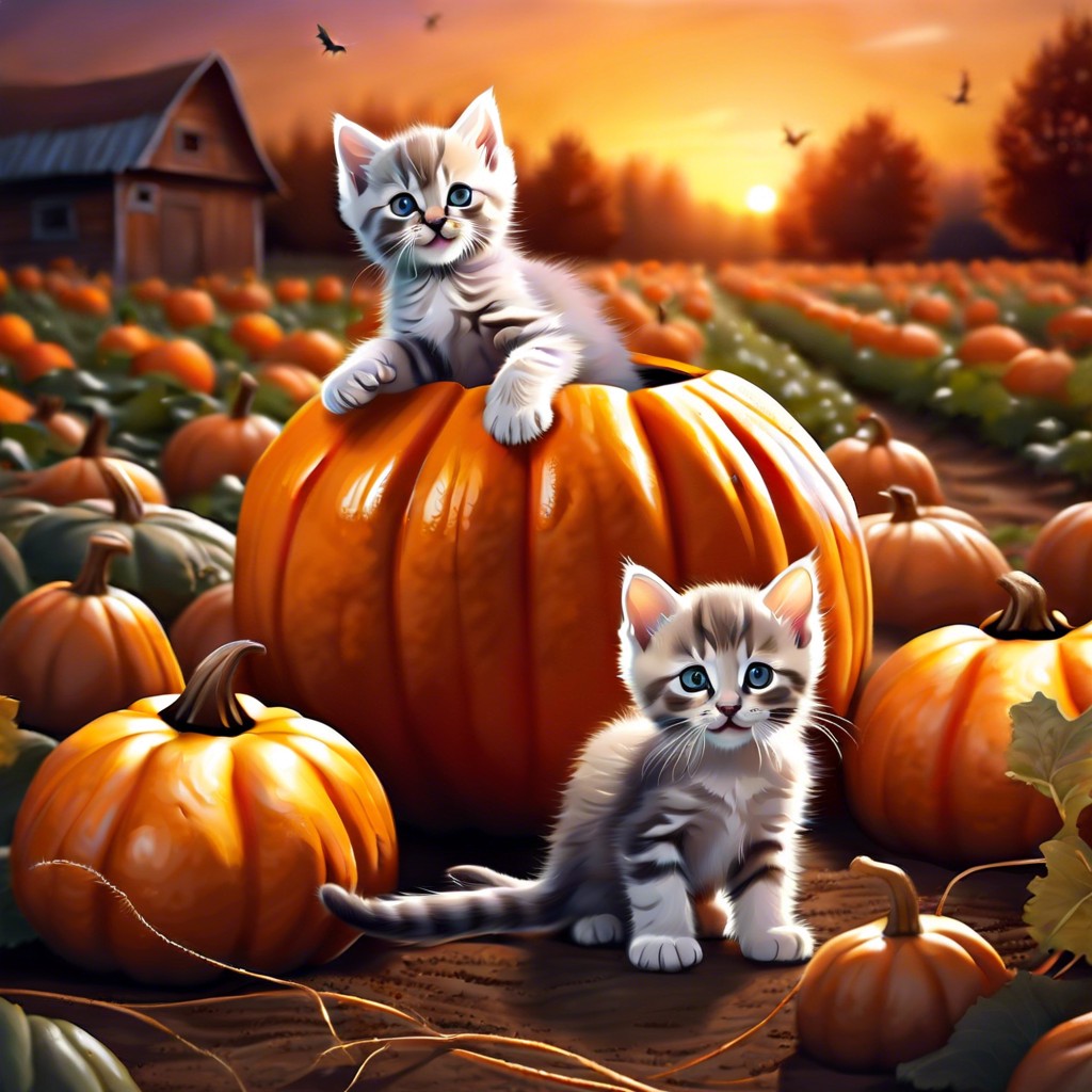 pumpkin patch kittens