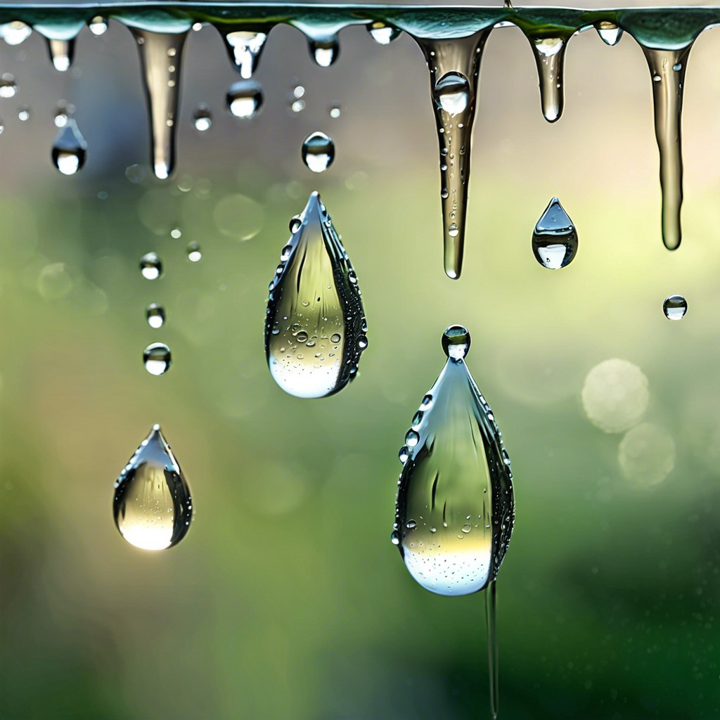 raindrops on a window pane