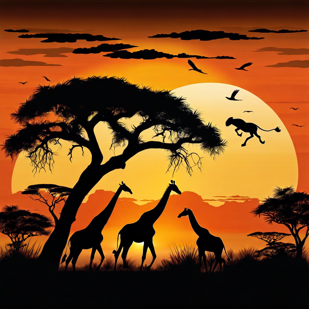 safari sunset