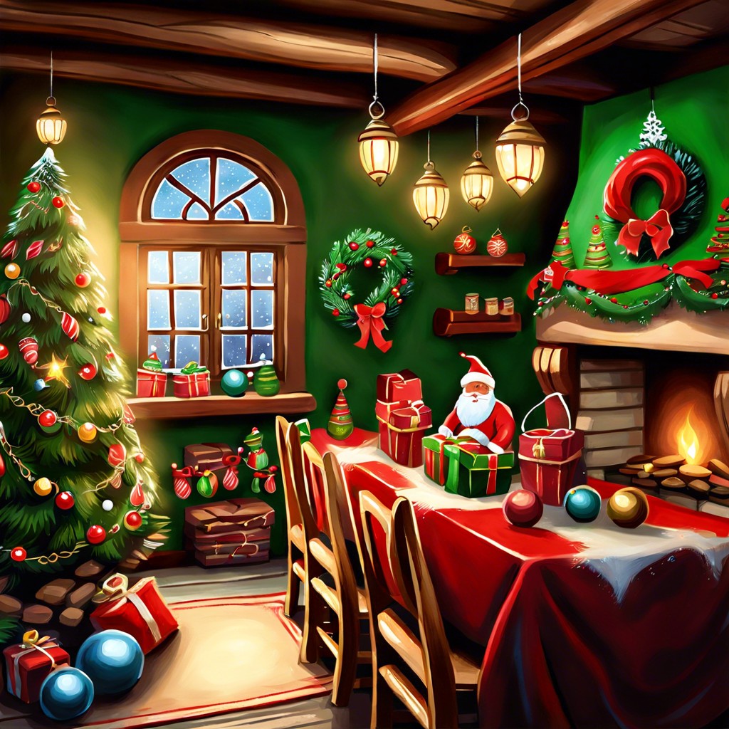 santas workshop interiors