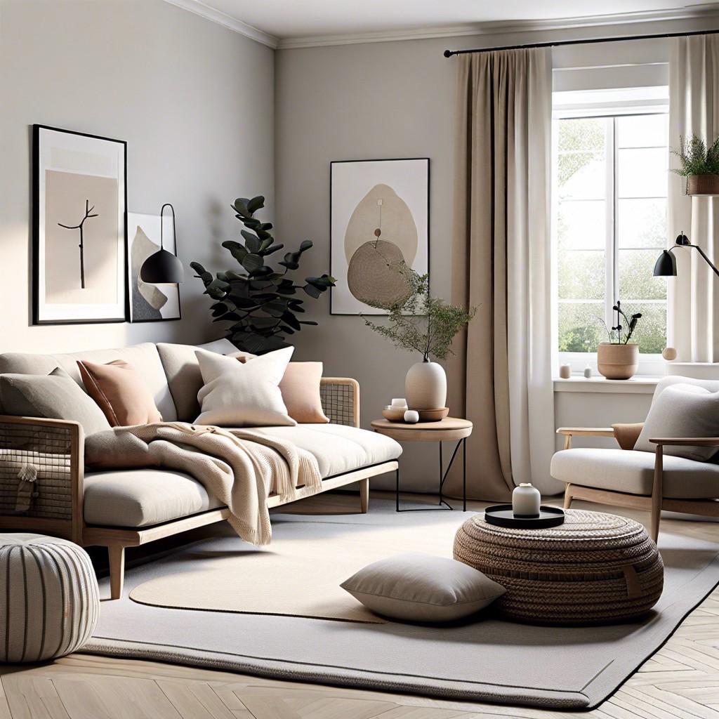 scandinavian serenity clean lines with plush textiles