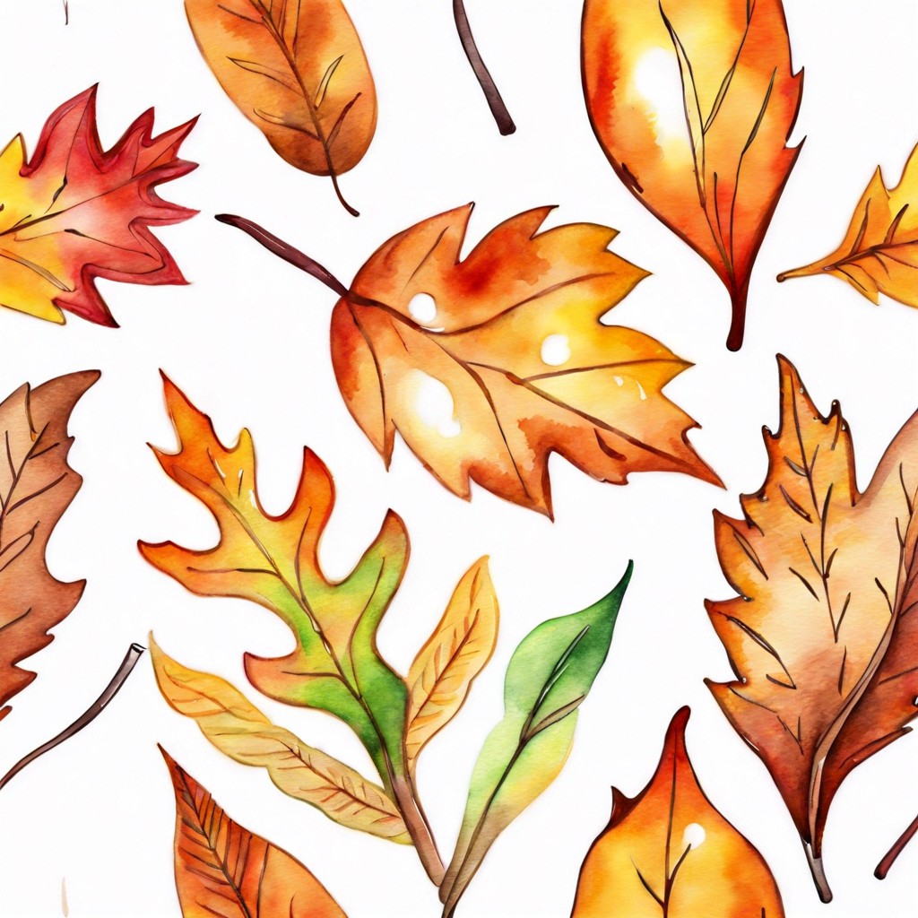 seasonal themes like autumn leaves or snowflakes