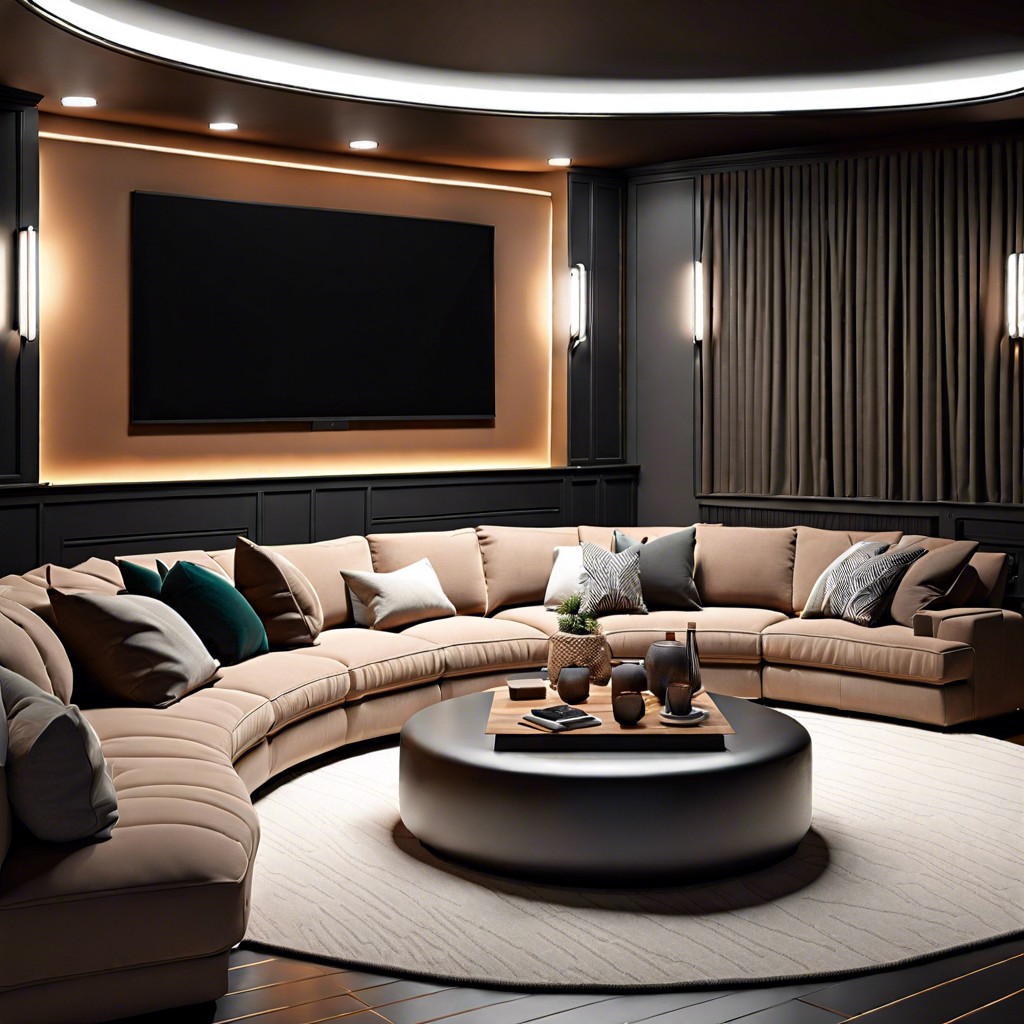 sectional sofa configurations for home theaters