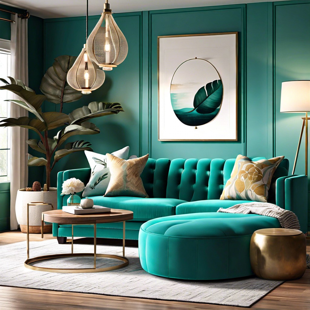 select minimalist lighting fixtures to let the sofa shine