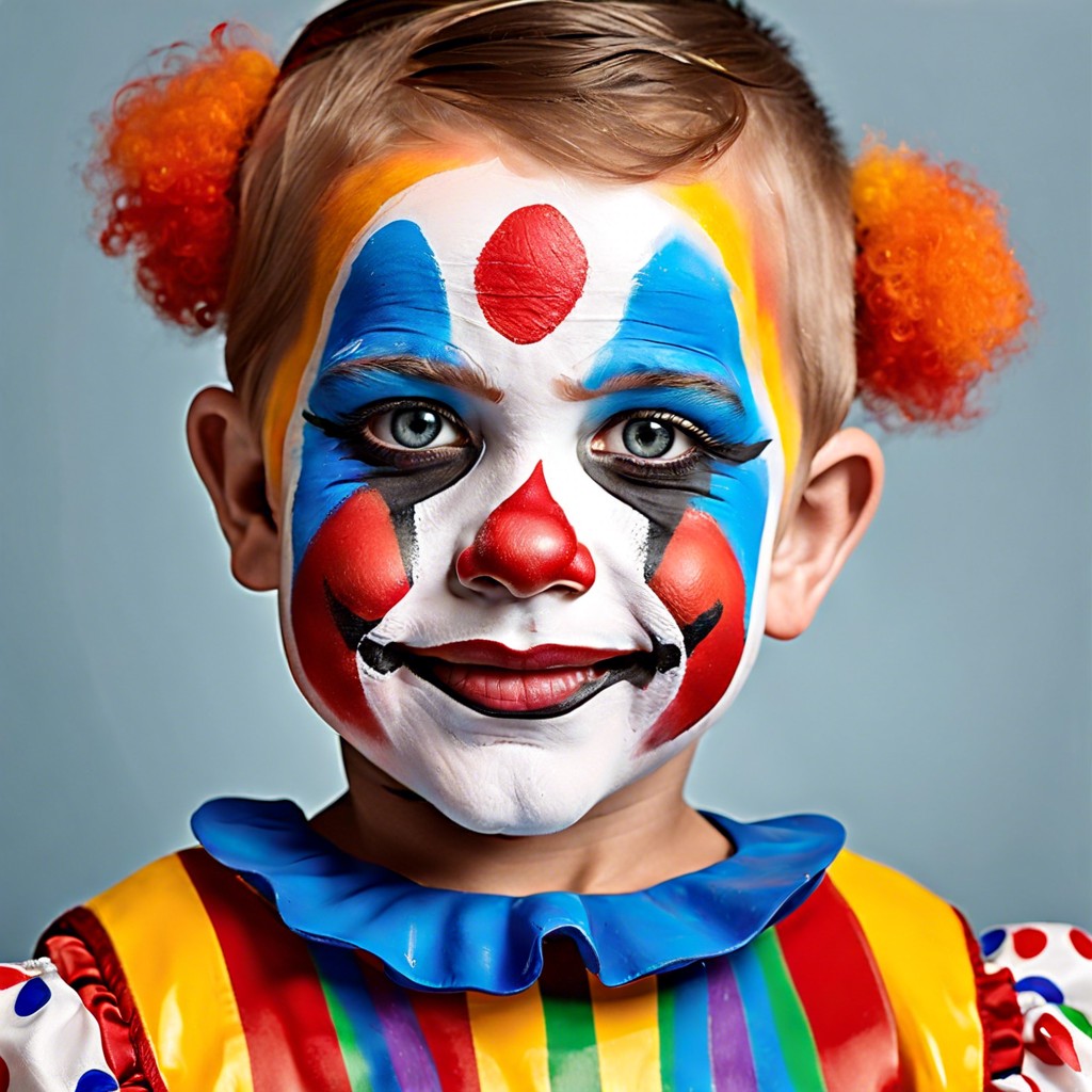 simple clown makeup