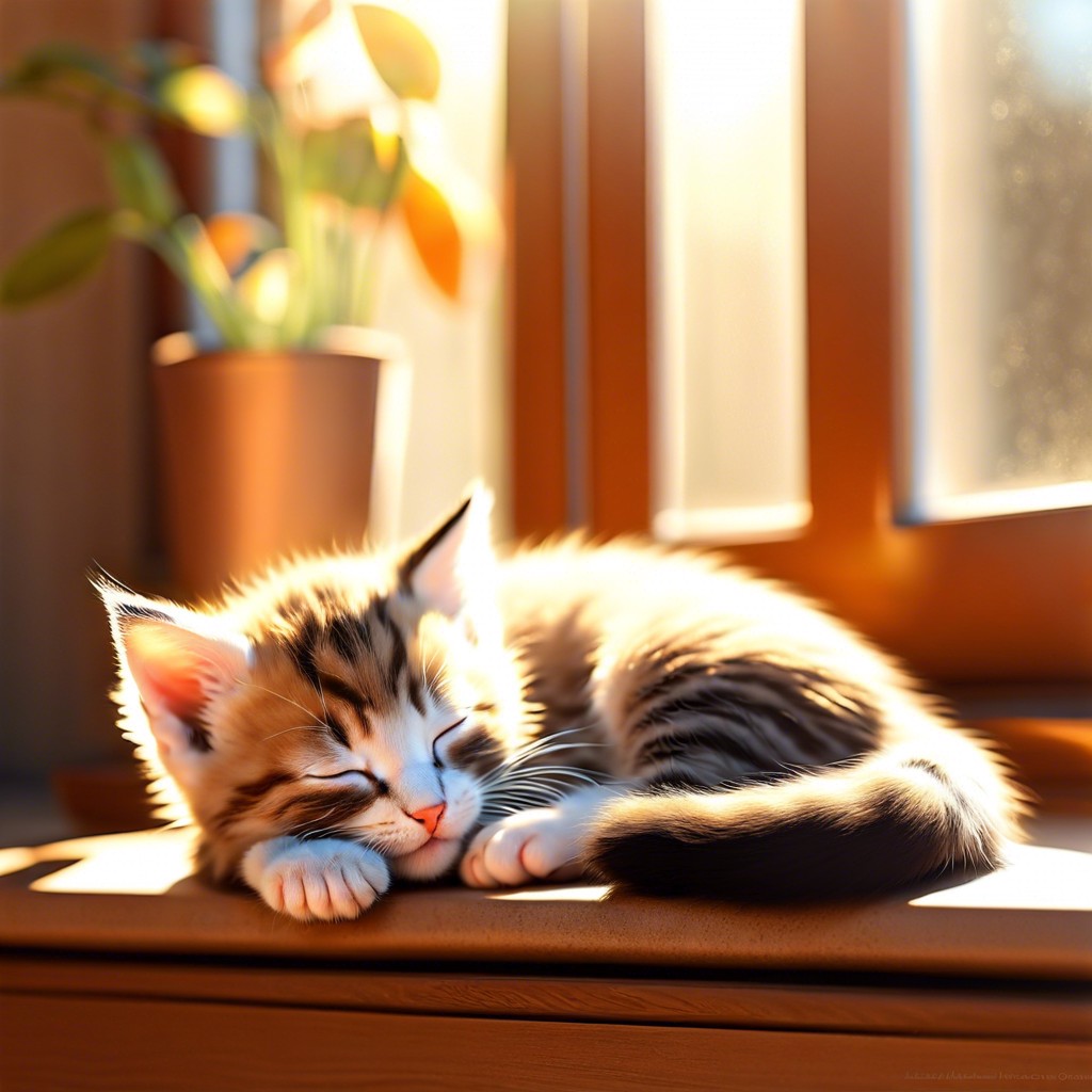 sleeping kitten