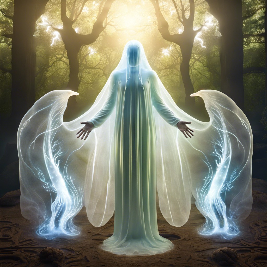 spirit realm ethereal forms and translucent beings