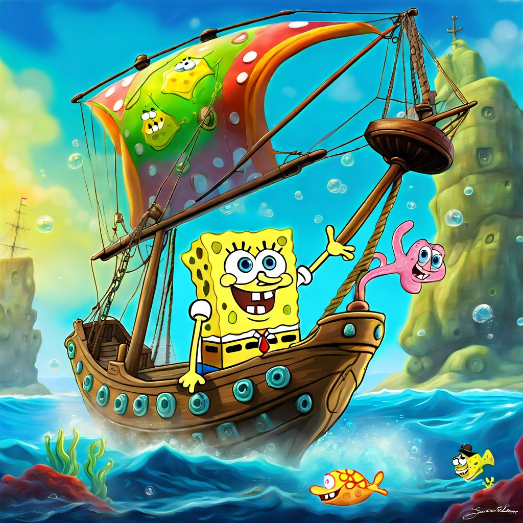 spongebob and the flying dutchmans ship