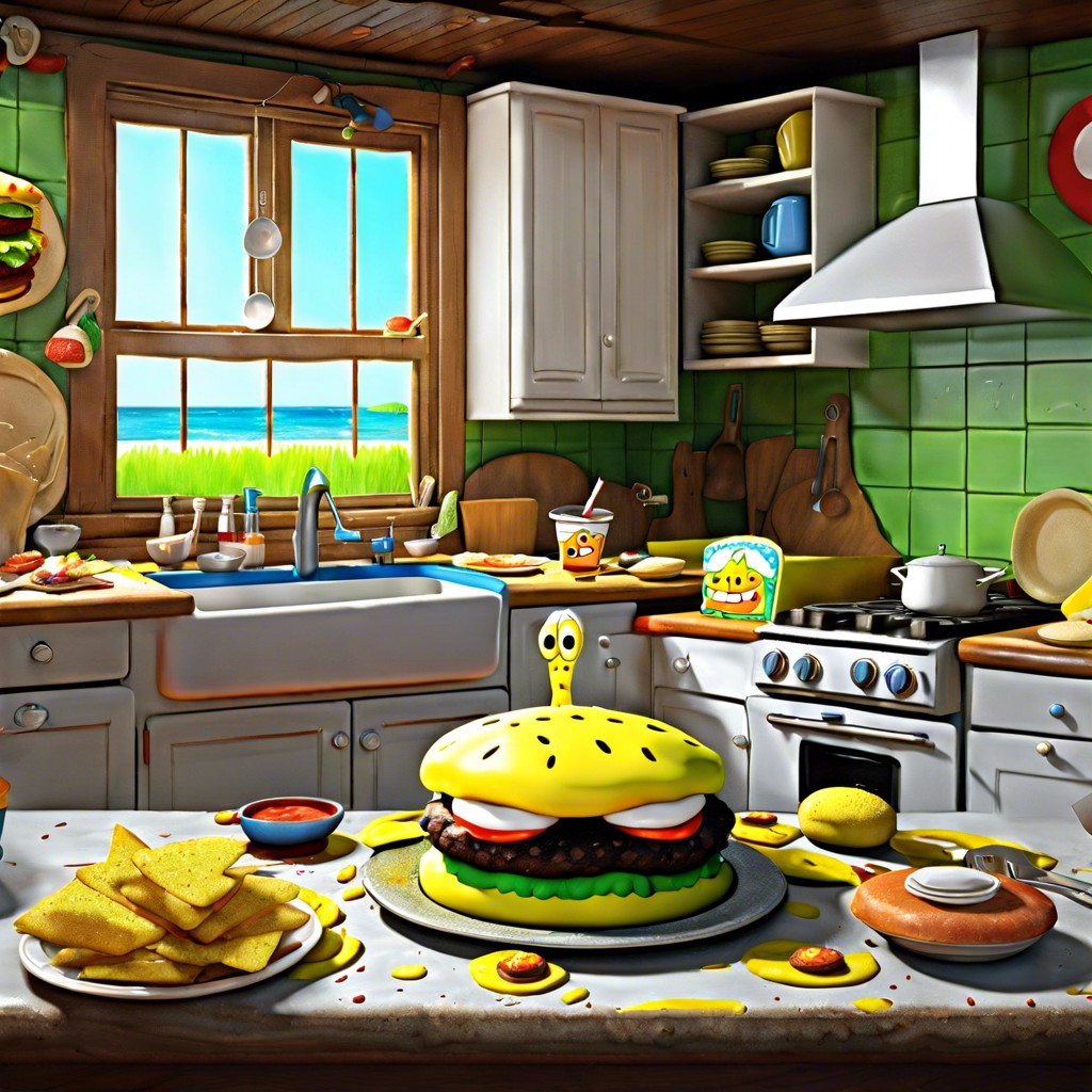 spongebobs krabby patty kitchen chaos