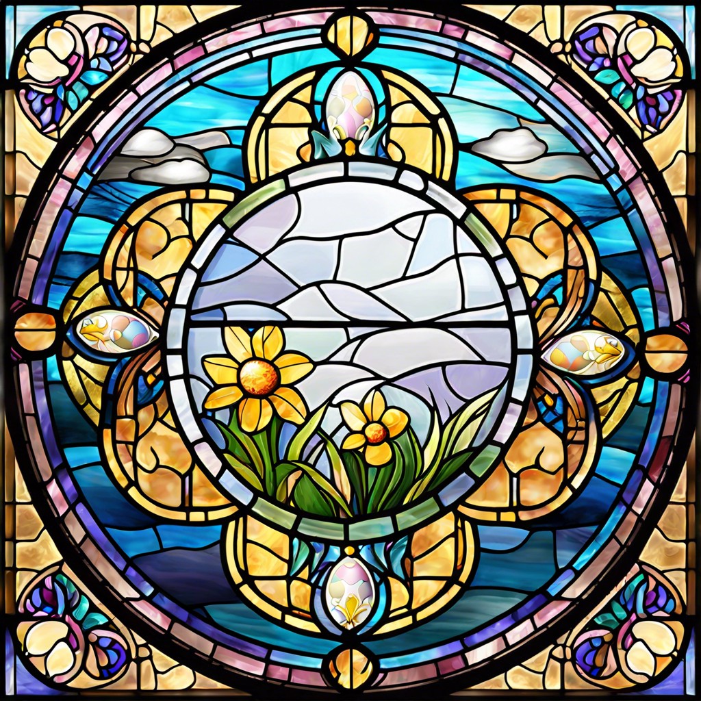 stained glass window inspired art