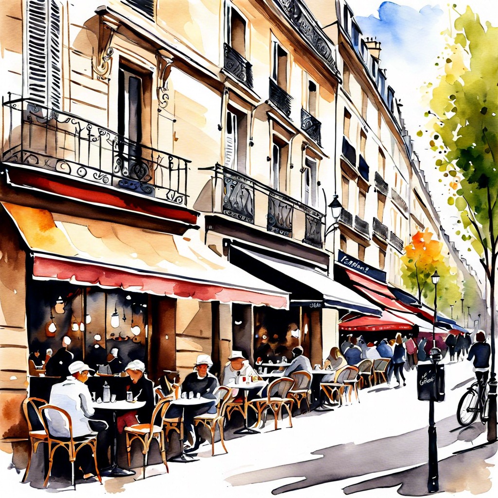 street cafe in paris