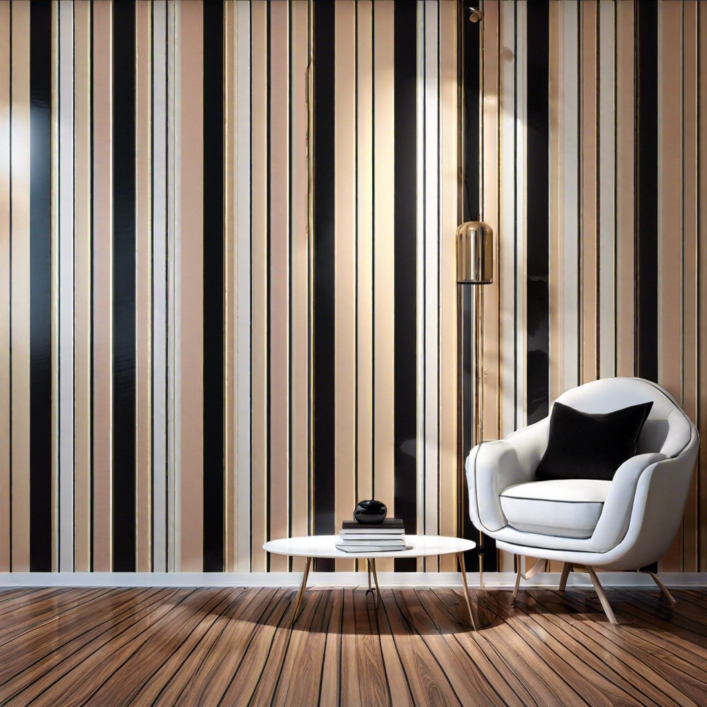 striped pattern using matte and glossy finishes