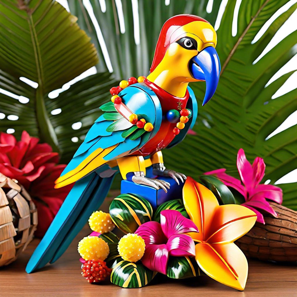 tropical parrot nutcracker