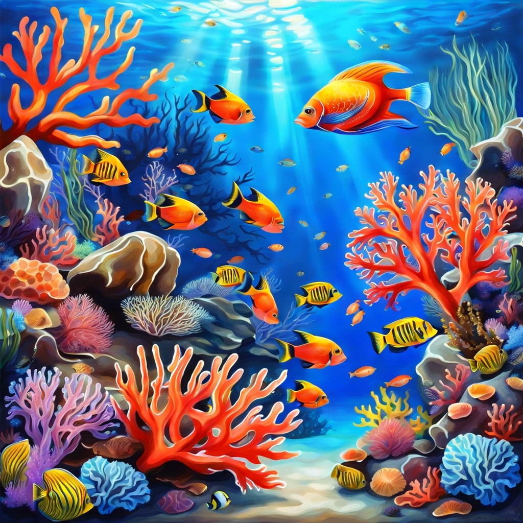 underwater sea scene