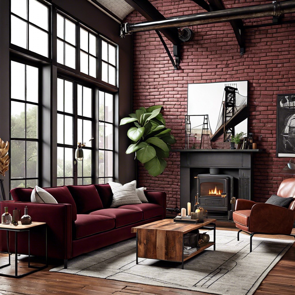 urban industrial blend metal accents and exposed brick for a raw edgy look