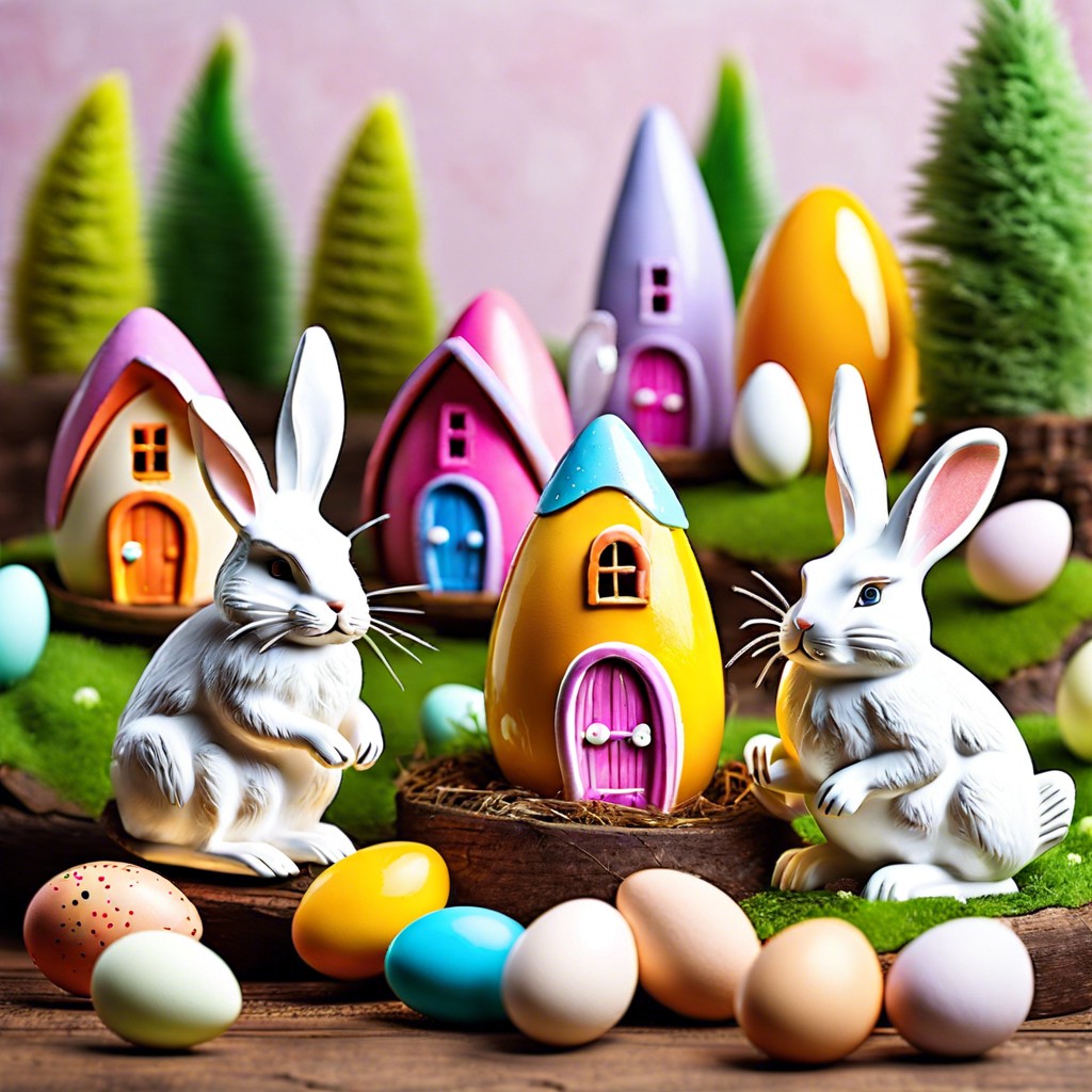 whimsical rabbit village