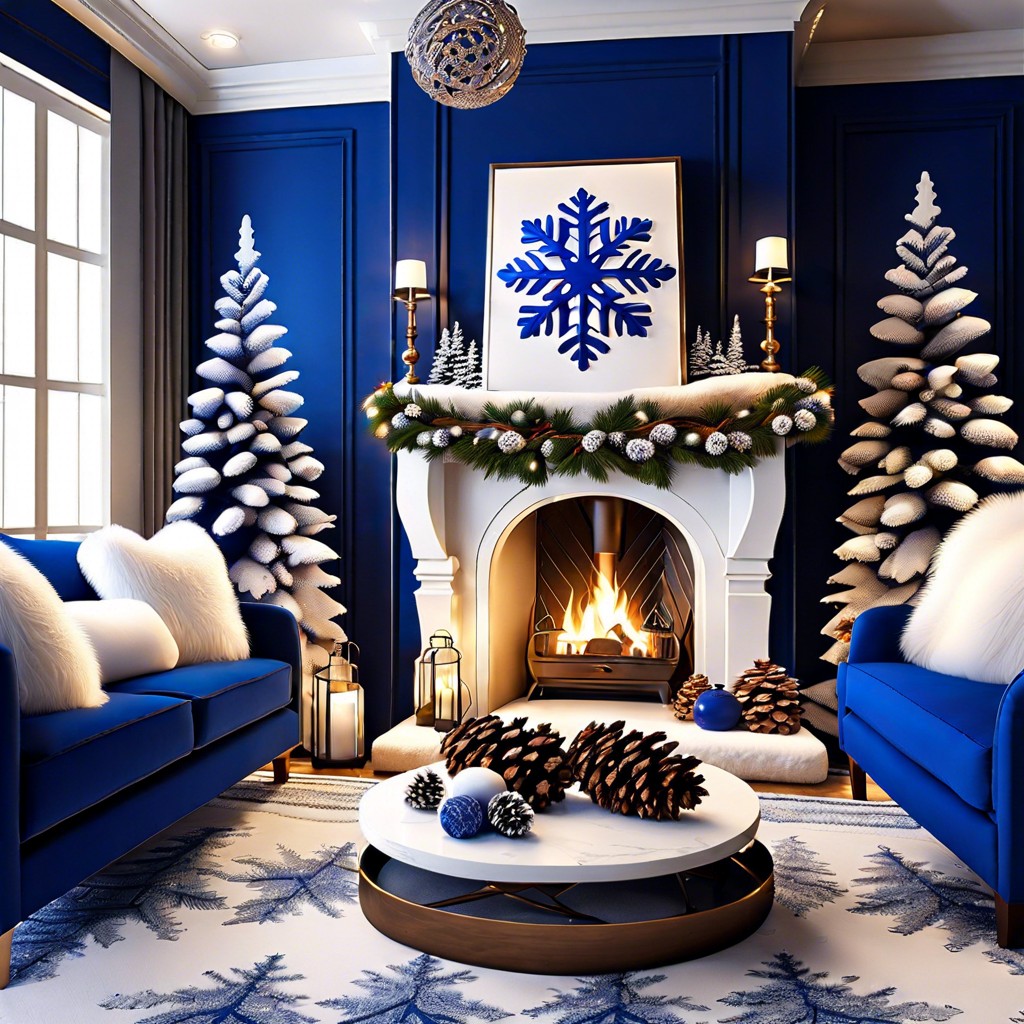 winter wonderland create a cozy space with faux fur blankets and winter motifs