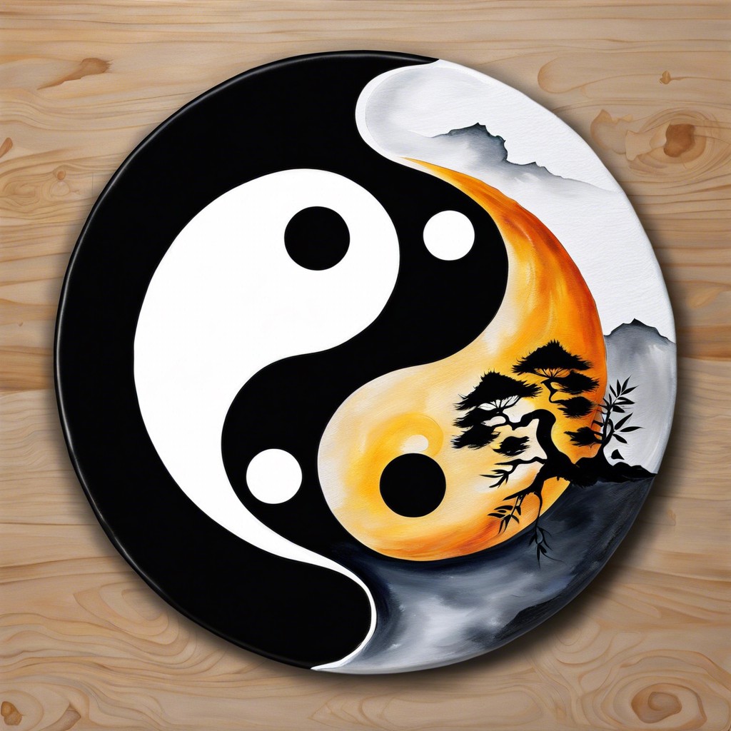 yin and yang with personal touches