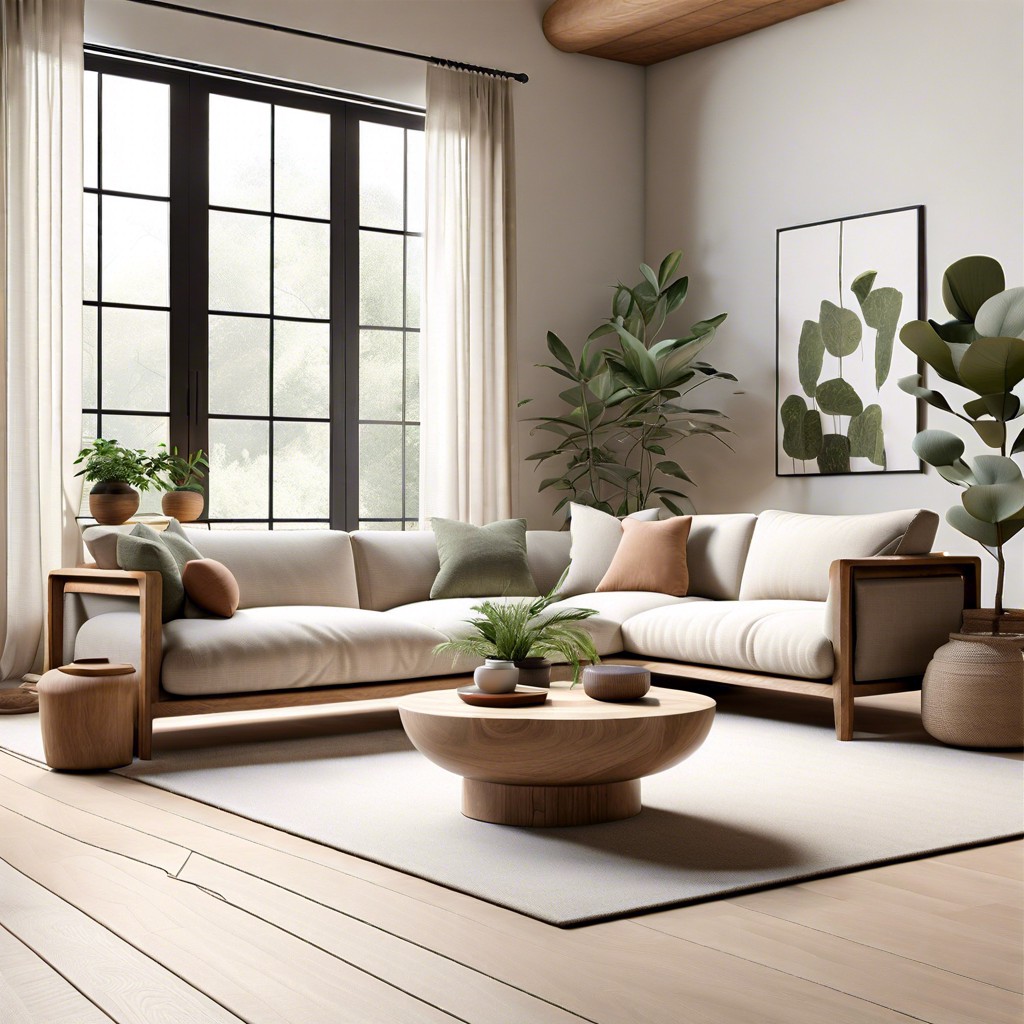 zen zone mix low profile sofas in a tranquil minimalist setting