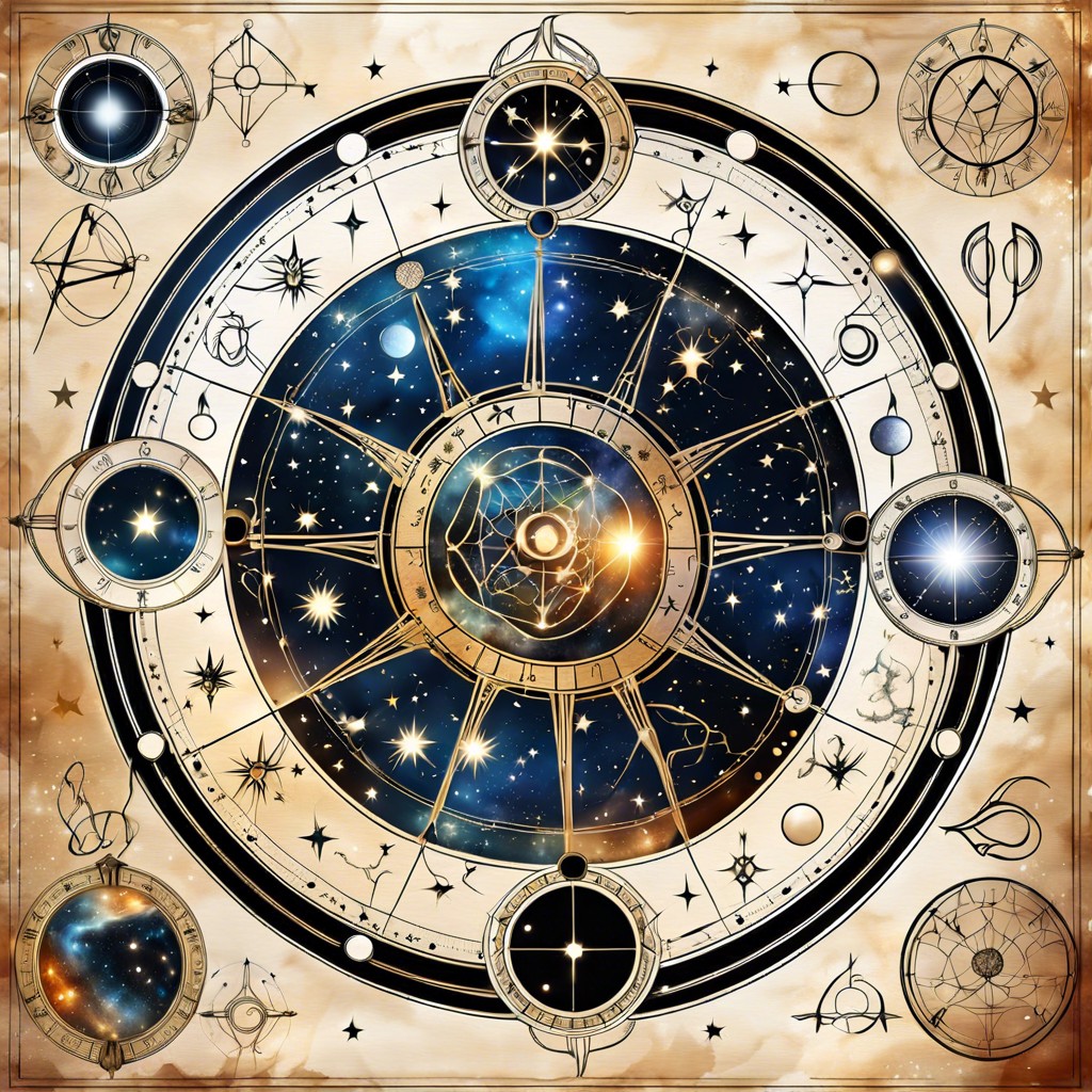 zodiac signs with corresponding constellations and symbols