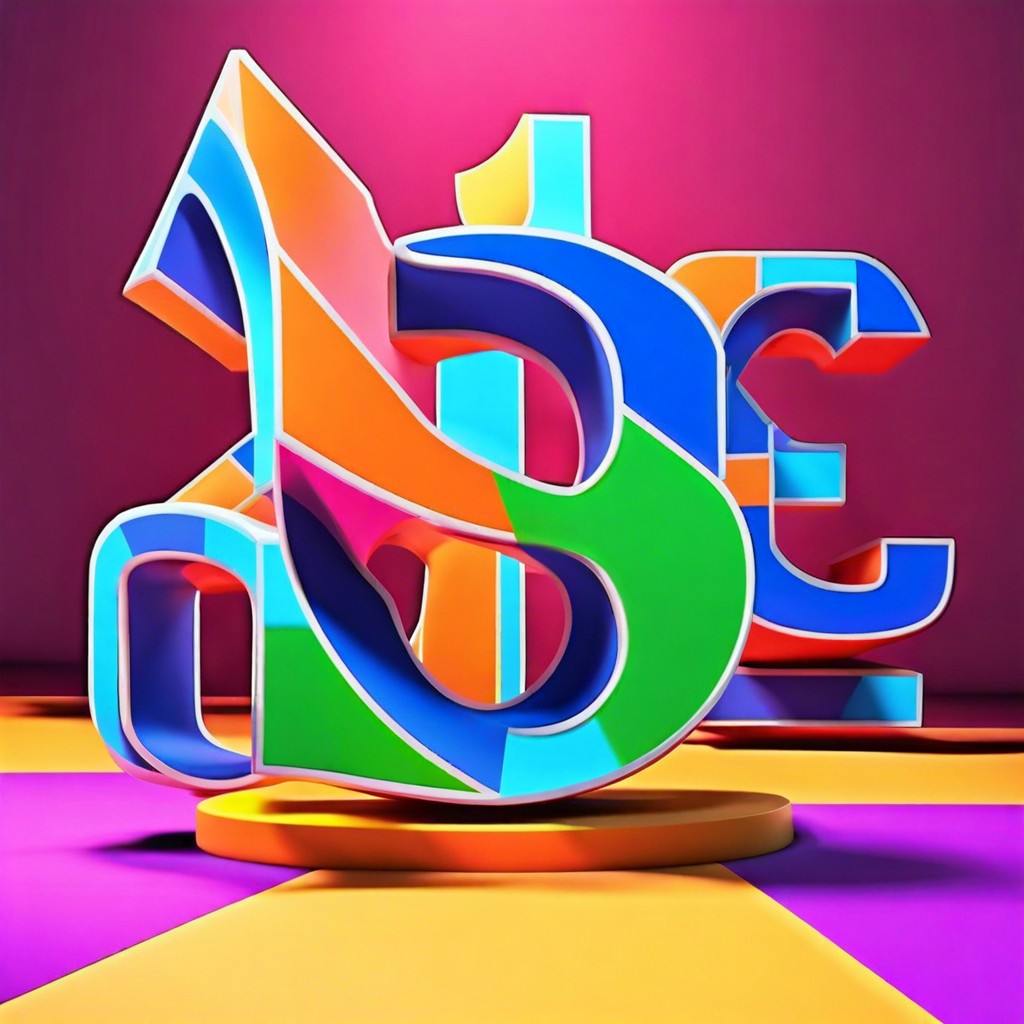 3d illusion letters