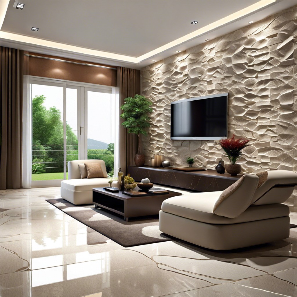 3d textured stone tiles