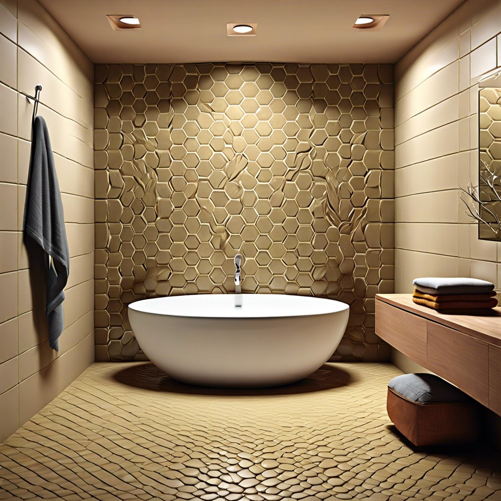 3d textured tiles for a tactile experience