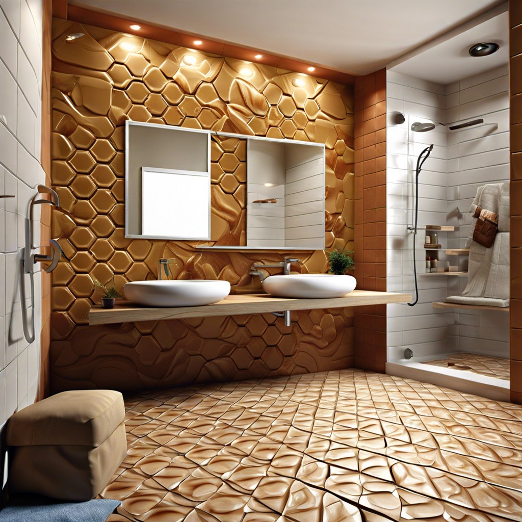 3d textured tiles for a tactile experience