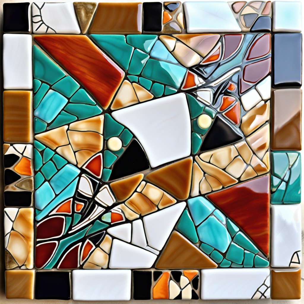 abstract art tiles