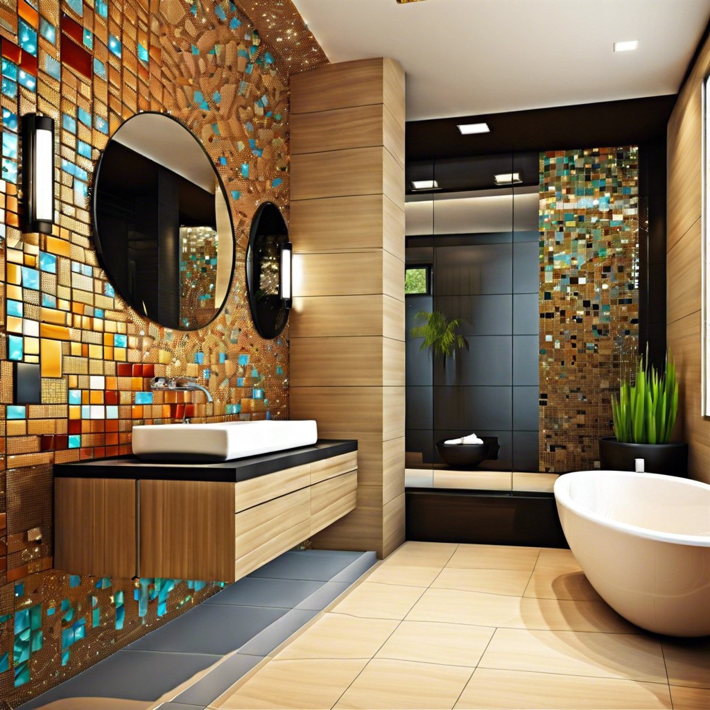 abstract art wall turn one wall into a statement piece with abstract mosaic art