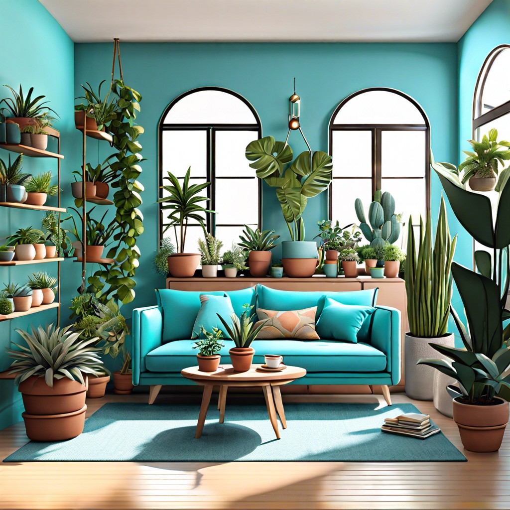 add indoor potted plants
