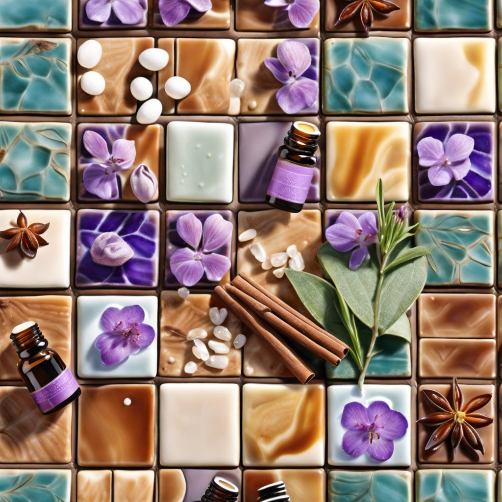 aromatic tiles infused with essential oils