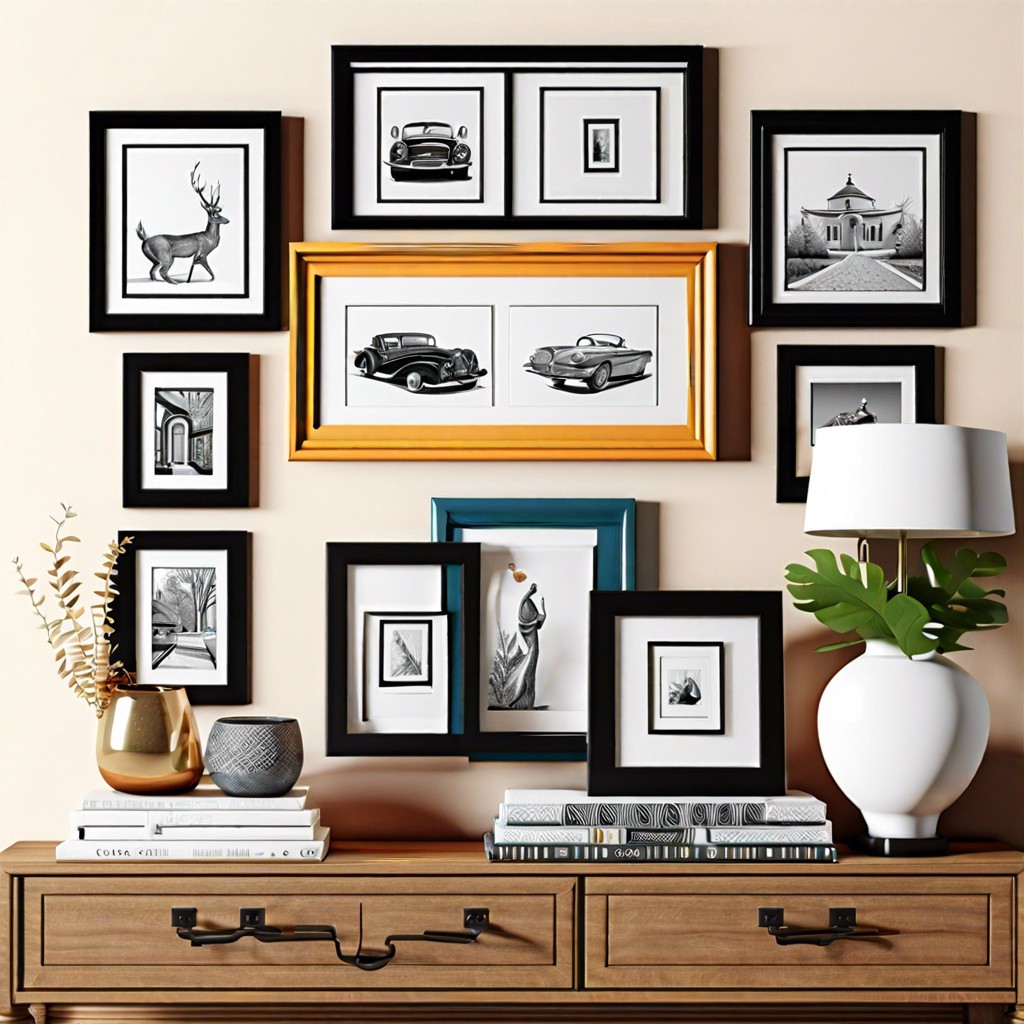 assorted picture frames