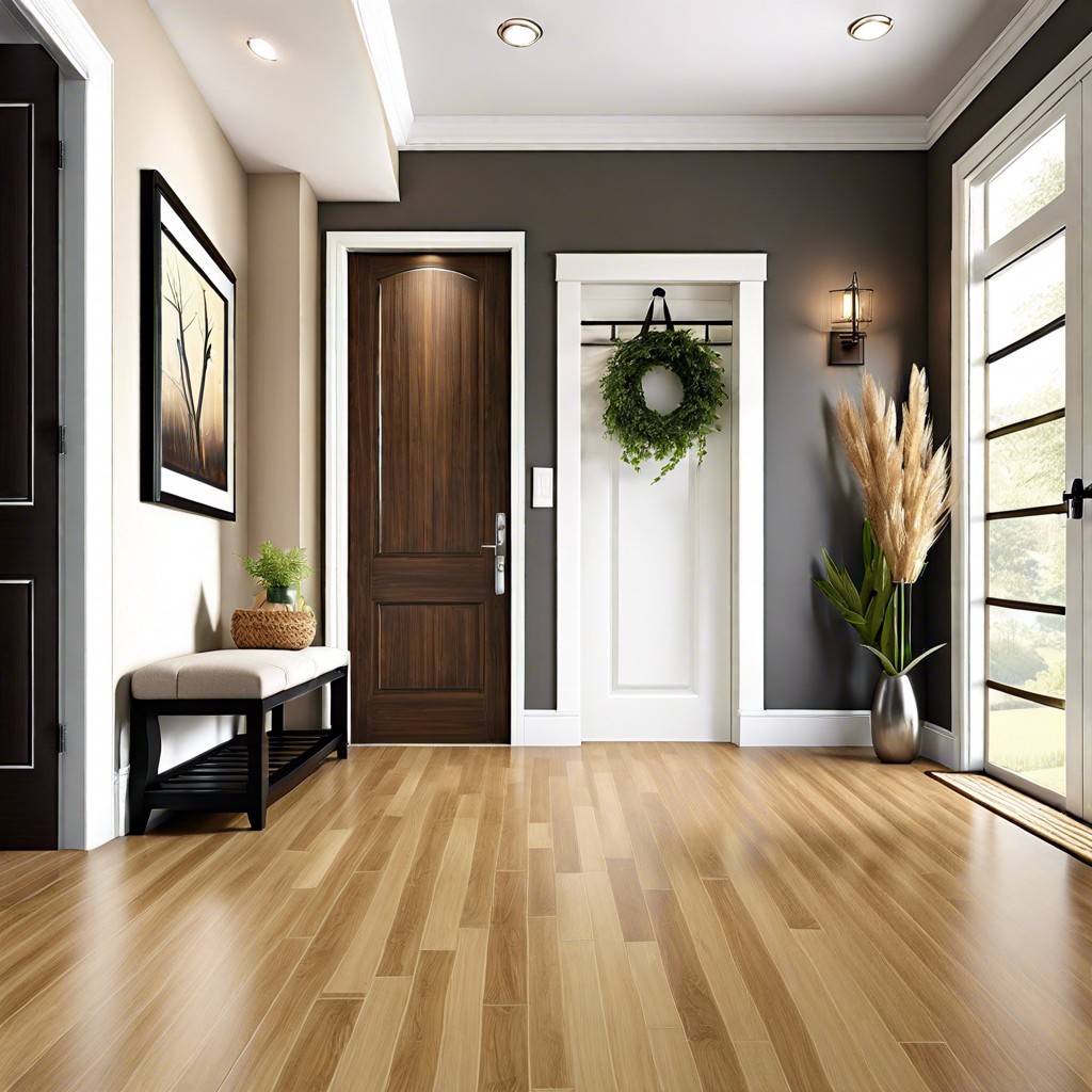 bamboo flooring with horizontal grain