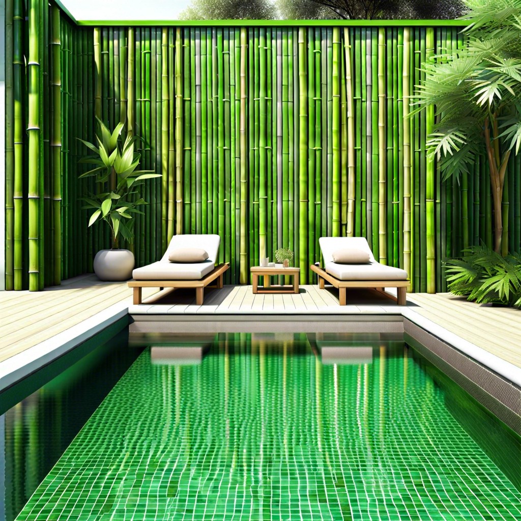 bamboo green tiles for a natural look